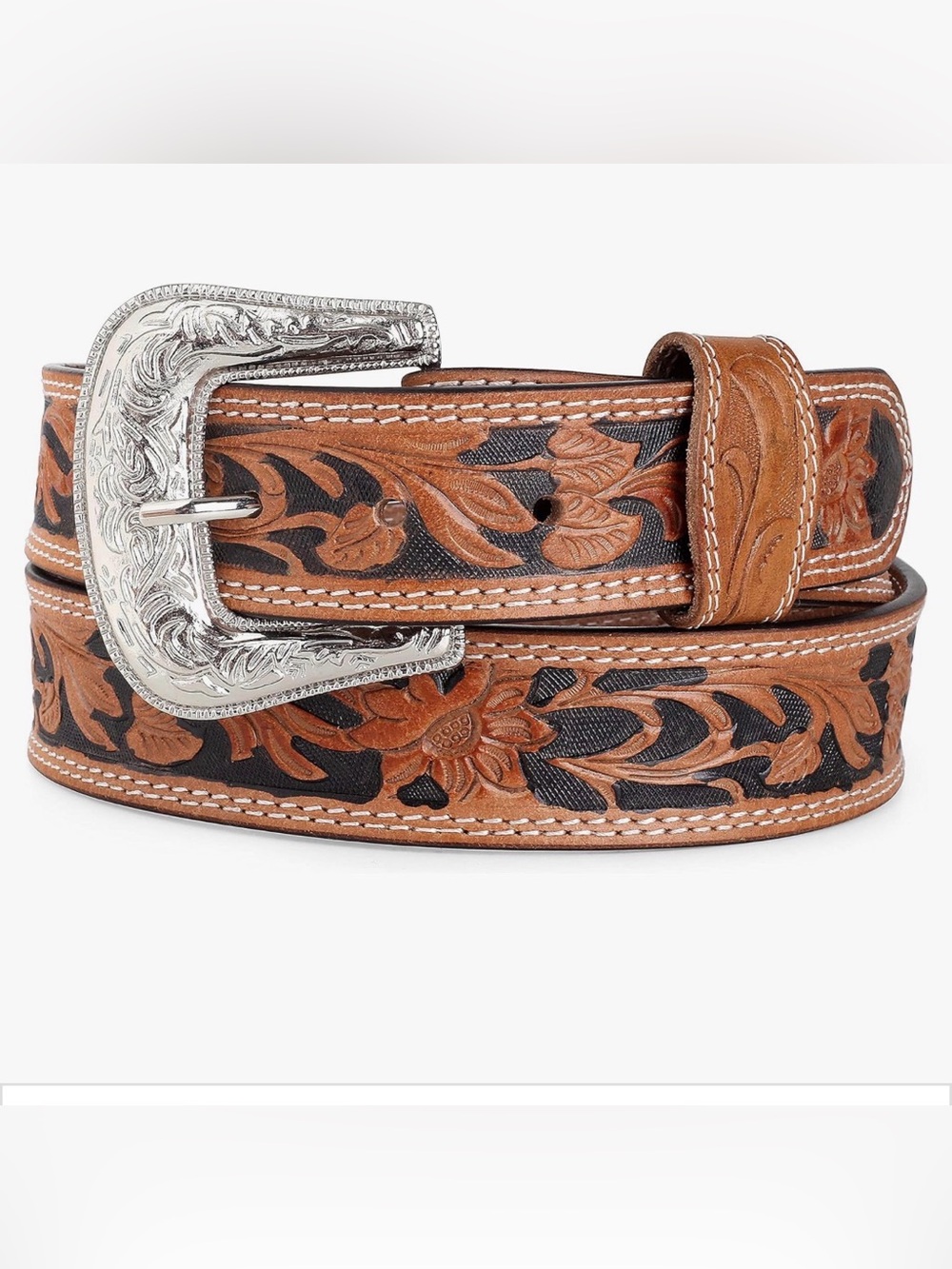 F&L CLASSIC mens Western full grain Leather belt Engraved size 36 made in USA 🇺🇸